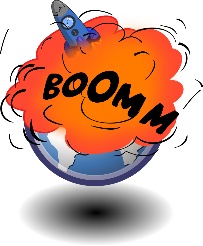 OnlineLabels Clip Art Rocket Explosion